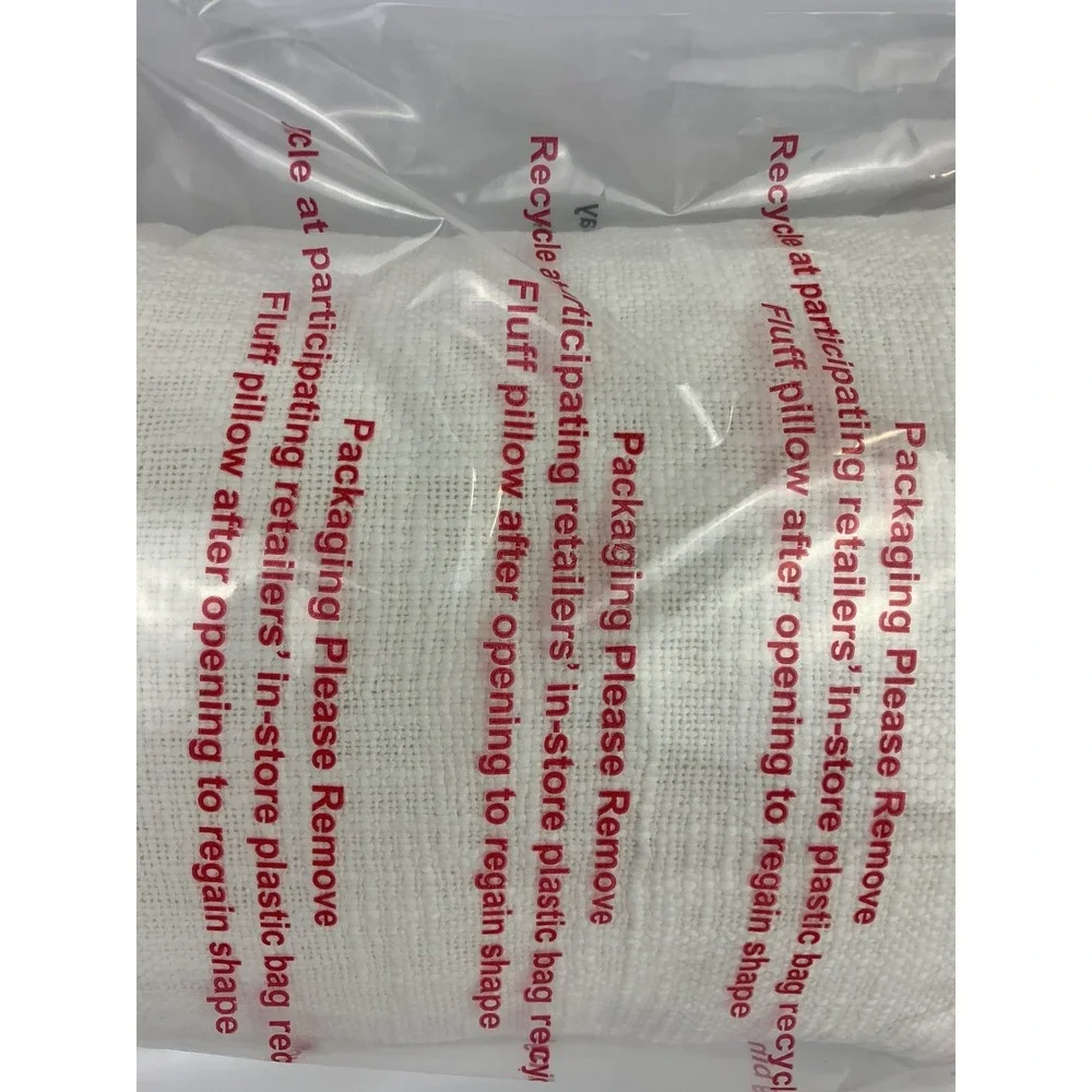 Boom Essentials Toss Pillow 12 x 18 Decorative Throw Lumbar Cream White New